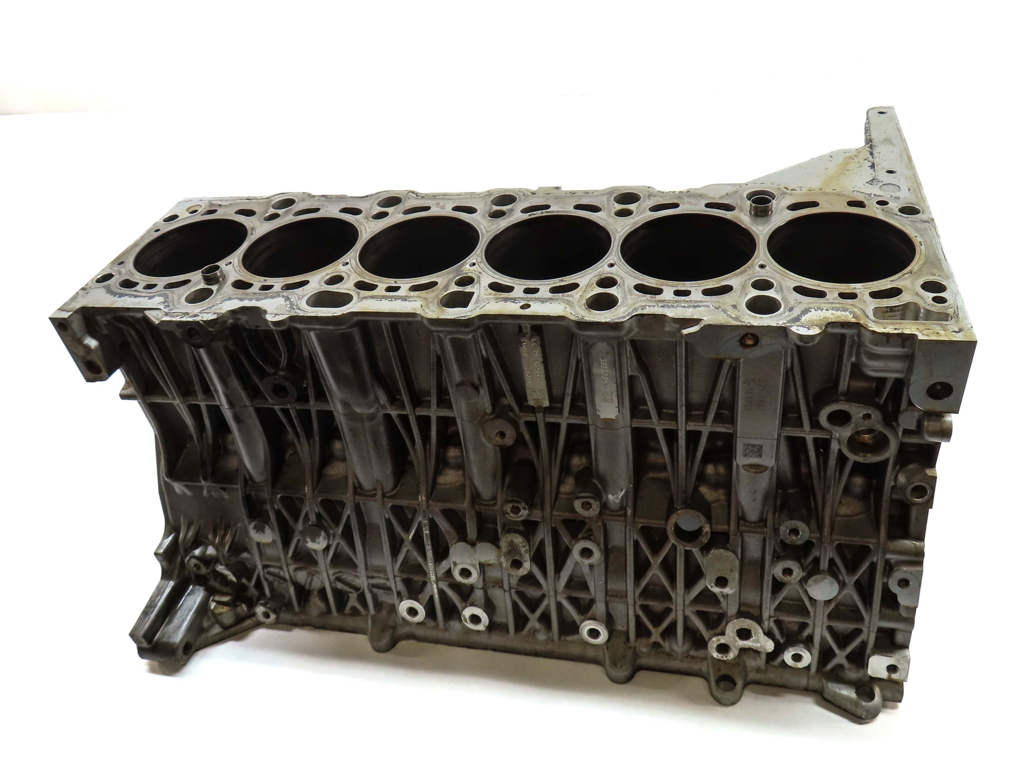 09-13 BMW X5 335D (E70 E90) 3.0L TWIN TURBO M57Y DIESEL ENGINE - CYLINDER BLOCK — exact item pictured